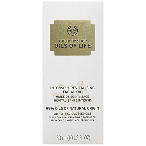 The Body Shop Facial Oil - Intensely Revitalizing Oils Of Life, 30 ml Bottle 