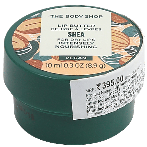 The Body Shop Lip Butter - Shea Natural, 10 ml Bottle 