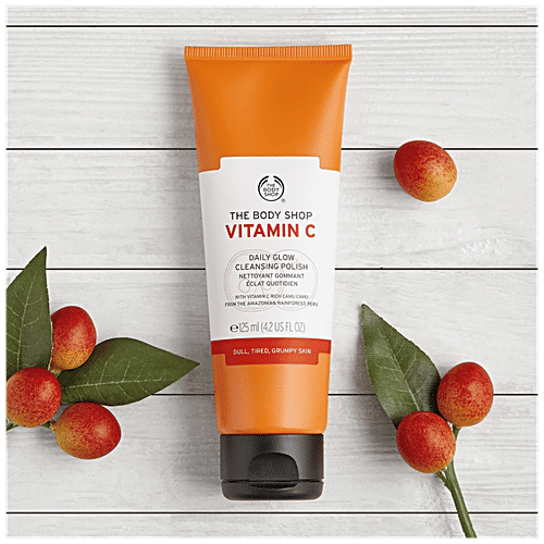 Buy The Body Shop Face Wash Vitamin C Facial Cleansing Polish 125 Ml