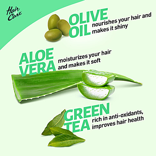 Hair & Care Non-sticky Hair Oil with Fruits - For Damage Repair, Olive Oil & Green Tea, Classic Fragrance, 50 ml  Classic Fragrance