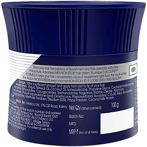 Parachute Advansed Men Hair Cream - Classic, 100 g  Cocolipid Formula
