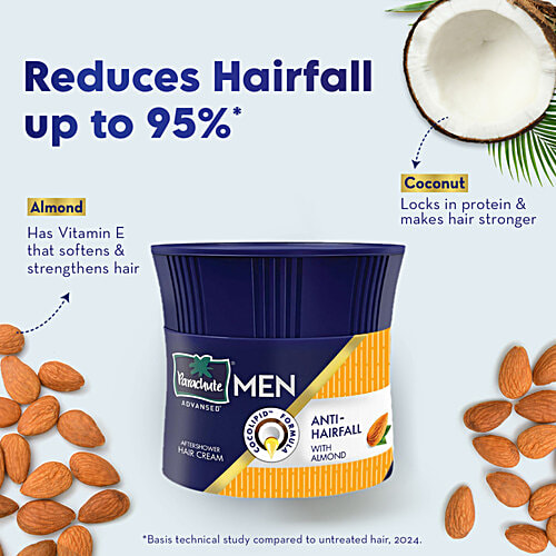 Parachute Advansed Men Hair Cream - Anti-Hairfall, 100 g  Cocolipid Formula