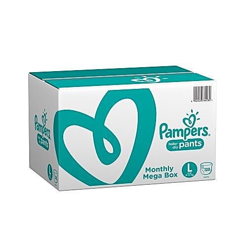 pampers pants large 128