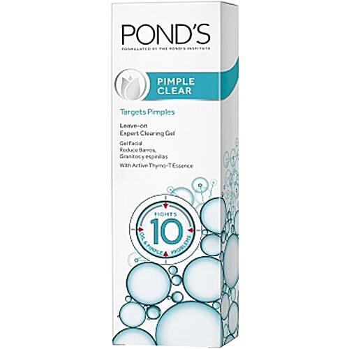 Buy Ponds Face Wash Pimple Clear Leave On Expert Clearing Gel 20 Gm