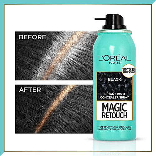 L'Oreal Paris Magic Retouch Root Touch Up Hair - Temporary Colour Spray, 75 g 1 Black 