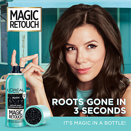L'Oreal Paris Magic Retouch Root Touch Up Hair - Temporary Colour Spray, 75 g 1 Black 