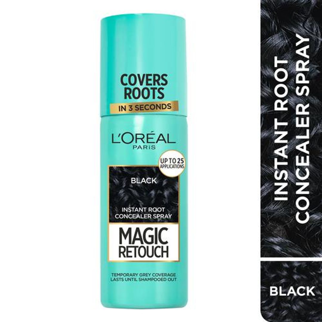 Loreal Paris Magic Retouch Root Touch Up Hair - Temporary Colour Spray, 75 g 1 Black