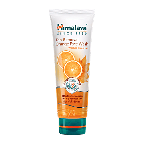 Himalaya Tan Removal Orange Face Wash, 50 ml  