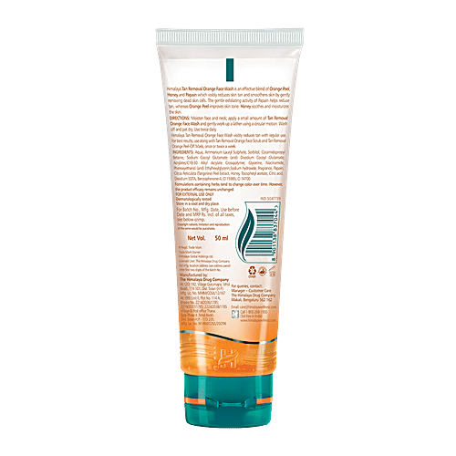 Himalaya Tan Removal Orange Face Wash, 50 ml  