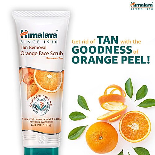 Himalaya Tan Removal Orange Face Scrub, 100 g  