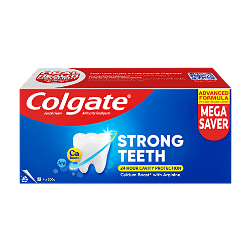 Colgate Strong Teeth Anticavity Toothpaste, 800 g (4x200 g)