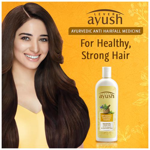 Buy Lever Ayush Anti Hairfall Shampoo - Bhringraj & Bhringamalakadi Tailam,  For Healthy, Strong Hair Online at Best Price of Rs 270 - bigbasket