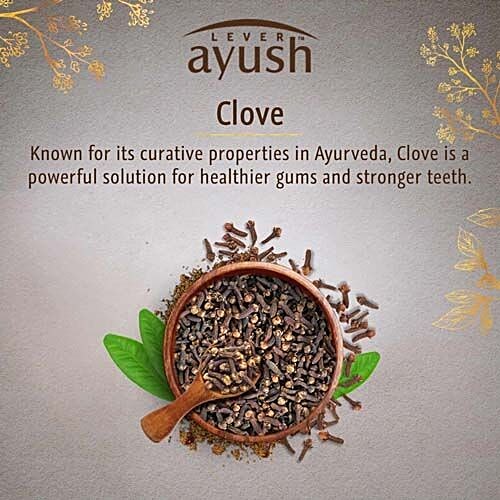 Lever Ayush Anti-Cavity Natural Ayurvedic Clove Oil Toothpaste, 150 g  