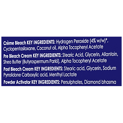 Fem Diamond Sparkling Shine Creme Bleach - For All Skin Types, No Added Ammonia, 30 g  No Added Ammonia