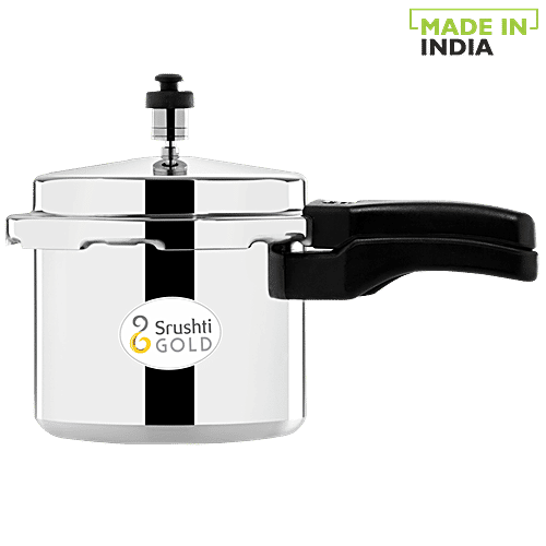 Srushti Gold Aluminium Pressure Cooker Outer Lid, 2 L  
