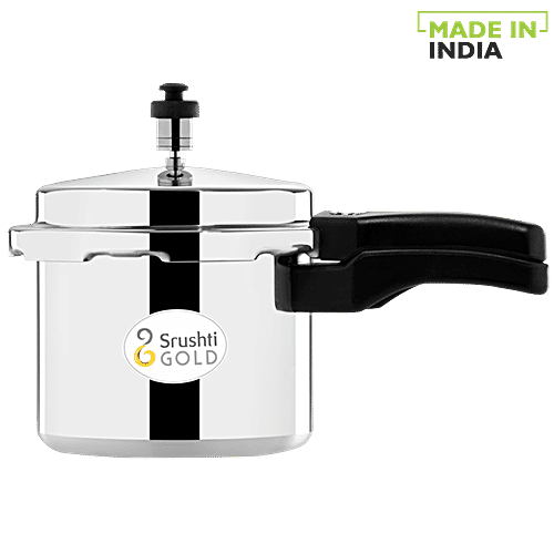 Srushti Gold Aluminium Pressure Cooker - Outer Lid, 3 L  