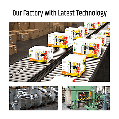 Srushti Gold Aluminium Outer Lid Pressure Cooker - Induction Base, 3 L  