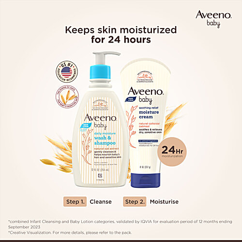 Aveeno Baby Soothing Relief Moisture Cream, 227 g  Fragrance Free