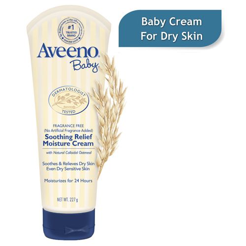 Aveeno Baby Moisture Cream Soothing Relief, 227 g  Fragrance Free