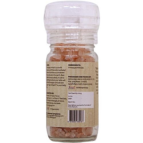 Nutty Yogi Pink Salt - Himalayan, 100 g Bottle 