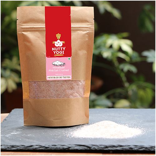 Nutty Yogi Himalayan Pink Salt Crushed, 200 g Pouch 