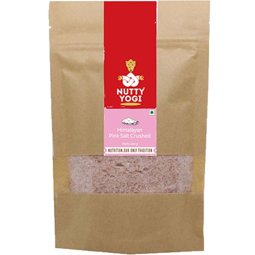 Nutty Yogi Himalayan Pink Salt Crushed, 200 g Pouch 