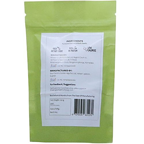 Nutty Yogi Alfalfa Seeds, 150 g  