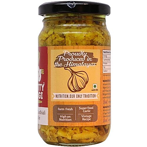 Nutty Yogi Garlic Ganhiali Pickle, 200 g  
