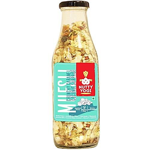 Nutty Yogi Muesli - Crunchy Caramel Coconut Surprise, 250 g  