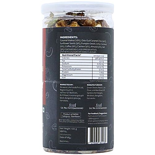 Nutty Yogi Coffee Oats & Seeds Trail Mix, 100 g  