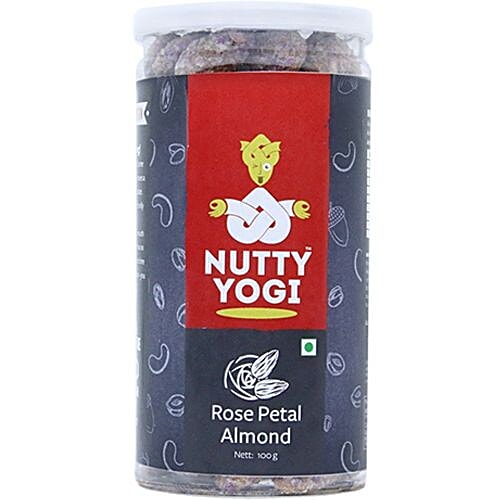 Nutty Yogi Almonds Rose Petal, 100 g  