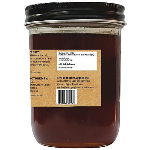 Nutty Yogi Neem Honey, 400 g  Rich in Antioxidants, Antibacterial