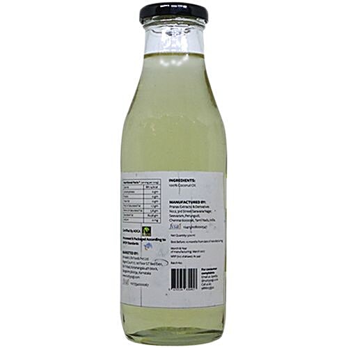 Nutty Yogi Organic Cold Pressed - Coconut Oil, 1 L  