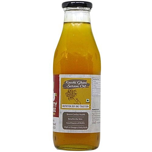 Nutty Yogi Organic Cold Pressed - Mustard Oil, 500 ml  
