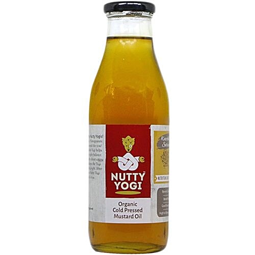 Nutty Yogi Organic Cold Pressed - Mustard Oil, 500 ml  