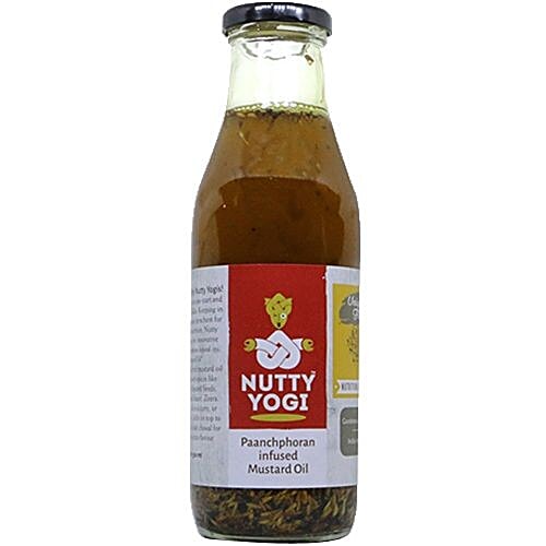 Nutty Yogi Mustard Oil - Panchphoran, 500 ml  