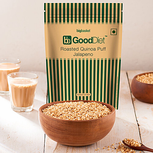 Buy Gooddiet Snacks Roasted Quinoa Puff Jalapeno 70 Gm Online At Best