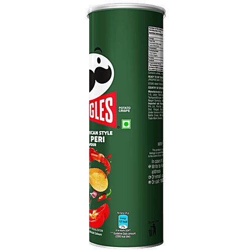 Buy Pringles Potato Crisps South African Style Peri Peri Flavour 110 Gm Online At Best Price
