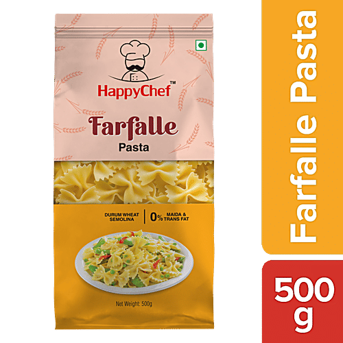 HappyChef Durum Wheat Pasta - Farfalle/Bow-Tie, 500 g