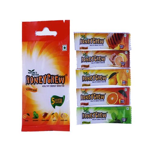 Nature's Nectar Candied Honey Concentrate - Honey Chew With Five Varients, 500 g  