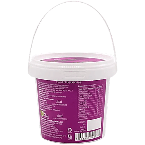 bb Royal Dried Fruit - Blueberries, 250 g  No Trans Fat, No Cholesterol