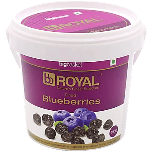 bb Royal Dried Fruit - Blueberries, 250 g  No Trans Fat, No Cholesterol