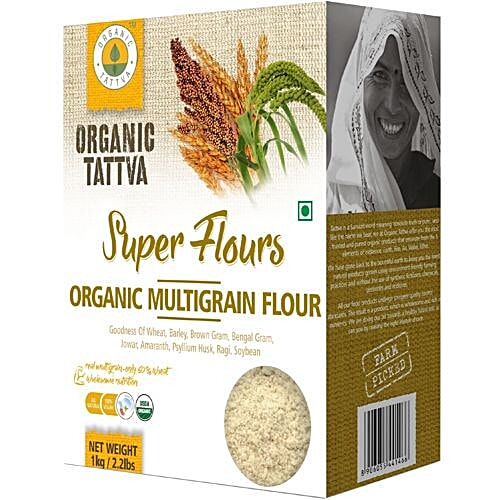 Organic Tattva Organic - Multigrain Flour, 1 kg Mono carton 