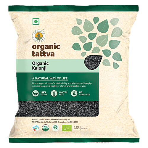 Organic Tattva Organic - Kalonji, 100 g Plastic pouch 