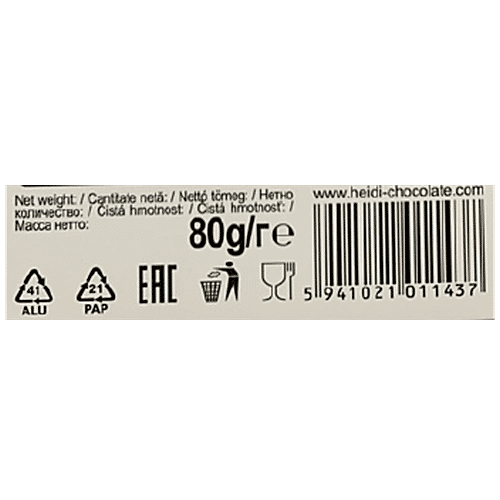 Heidi Pure Chocolate - Creamy White, 80 g  