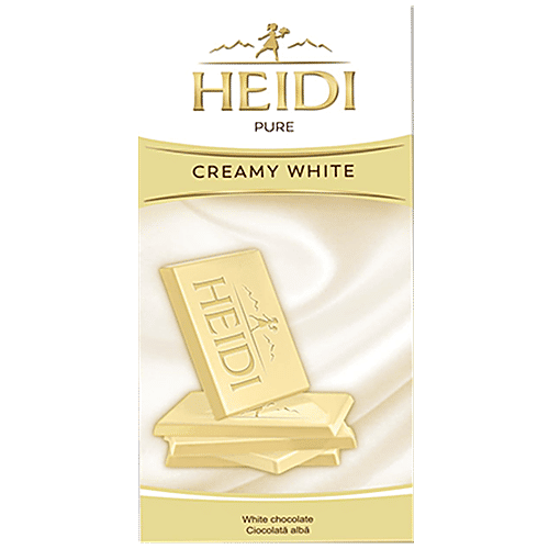 Heidi Pure Chocolate - Creamy White, 80 g  