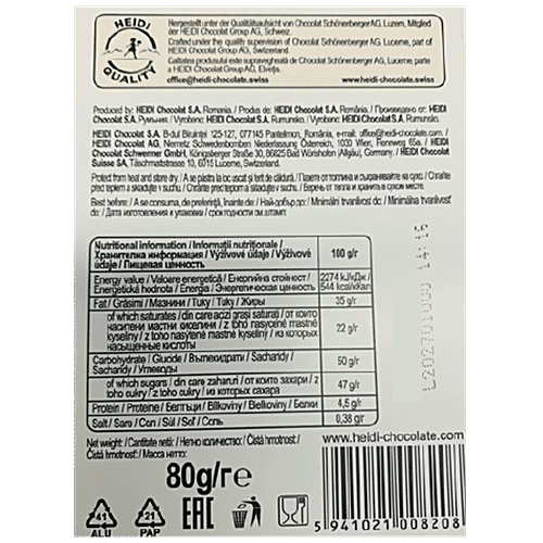 Heidi Dark Chocolate - Himalayan Salt, 80 g  