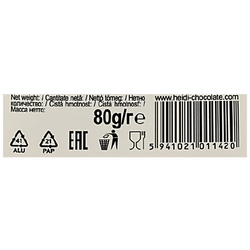 Heidi Pure Chocolate - Creamy Milk, 80 g  