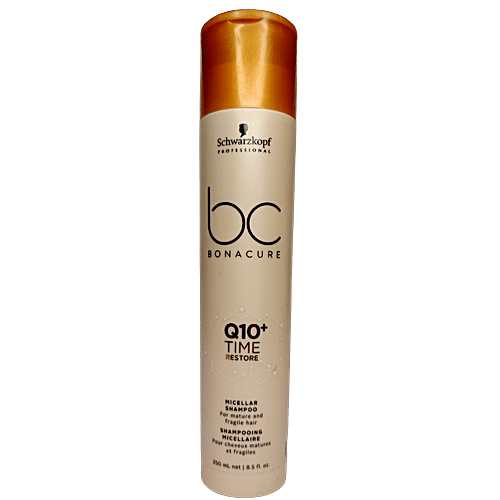 Schwarzkopf Professional Bonacure Cell Perfector - Q10 Plus Time Restore Shampoo, 250 ml Bottle 