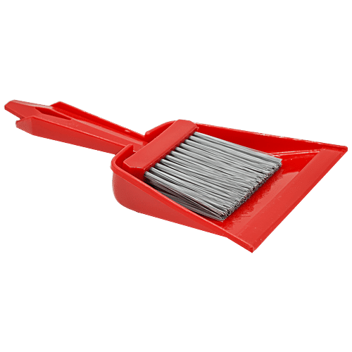 Liao Brush & Dustpan - Mini, Plastic, Red, C130013, 2 pcs  Very Fast & Effectively